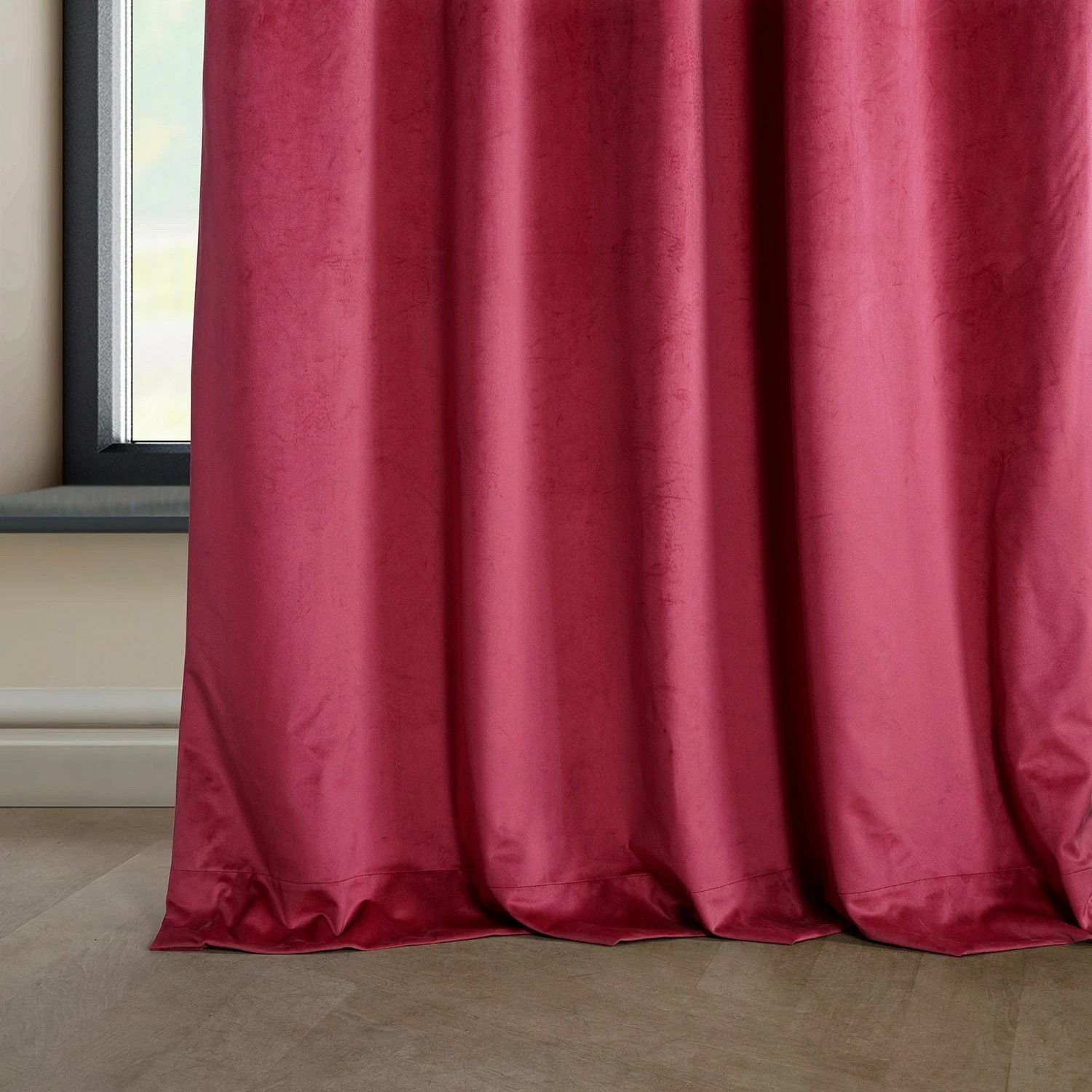 Hot Sale 😀 Exclusive Fabrics Heritage Plush Velvet Curtain (1 Panel) Mauve 😉 10 Hot Sale 😀 Exclusive Fabrics Heritage Plush Velvet Curtain (1 Panel) Mauve 😉 - Image 9
