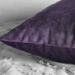 New 🛒 Exclusive Fabrics Heritage Plush Velvet Cushion Cover (Set Of 2) Peach Blossom 🤩 -Exclusive Fabrics SHOP Exclusive Fabrics Heritage Plush Velvet Cushion Cover Pair 3