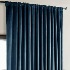 New 🌟 Exclusive Fabrics Heritage Plush Velvet Extrawide Curtain (1 Panel) Au Lait Creme 🥰 -Exclusive Fabrics SHOP Exclusive Fabrics Heritage Plush Velvet Extrawide Curtain 281 Panel29 3