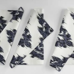 Cheap 💯 Exclusive Fabrics Ikat Blue Printed Cotton Table Runner & Placemats 🥰 -Exclusive Fabrics SHOP Exclusive Fabrics Ikat Blue Printed Cotton Table Runner 26 Placemats 3