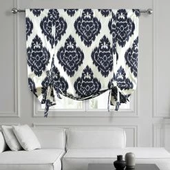 Top 10 😀 Exclusive Fabrics Ikat Printed Cotton Tie-Up Window Shade - 46 X 63 🔥
