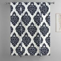 Top 10 😀 Exclusive Fabrics Ikat Printed Cotton Tie-Up Window Shade - 46 X 63 🔥 -Exclusive Fabrics SHOP Exclusive Fabrics Ikat Printed Cotton Tie Up Window Shade 5