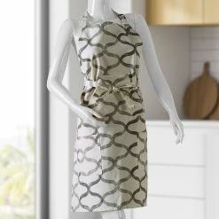 Brand new 👍 Exclusive Fabrics Illusions Printed Cotton Apron - 27 X 34 🌟 -Exclusive Fabrics SHOP Exclusive Fabrics Illusions Printed Cotton Apron 2