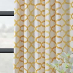 Discount ❤️ Exclusive Fabrics Illusions Printed Cotton Curtain (1 Panel) Silver Grey 🛒 -Exclusive Fabrics SHOP Exclusive Fabrics Illusions Printed Cotton Curtain Panel 10