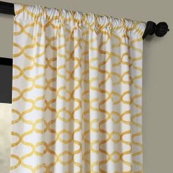 Discount ❤️ Exclusive Fabrics Illusions Printed Cotton Curtain (1 Panel) Silver Grey 🛒 -Exclusive Fabrics SHOP Exclusive Fabrics Illusions Printed Cotton Curtain Panel 3