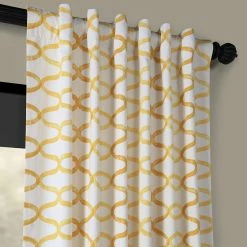 Discount ❤️ Exclusive Fabrics Illusions Printed Cotton Curtain (1 Panel) Silver Grey 🛒 -Exclusive Fabrics SHOP Exclusive Fabrics Illusions Printed Cotton Curtain Panel 4