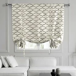 Budget 🎁 Exclusive Fabrics Illusions Printed Cotton Tie-Up Window Shade - 46 X 63 ⌛