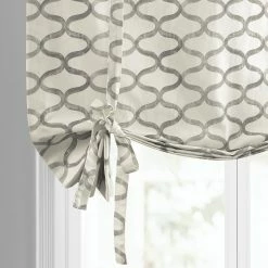 Budget 🎁 Exclusive Fabrics Illusions Printed Cotton Tie-Up Window Shade - 46 X 63 ⌛ -Exclusive Fabrics SHOP Exclusive Fabrics Illusions Printed Cotton Tie Up Window Shade 3