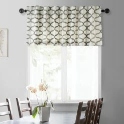 Hot Sale ✔️ Exclusive Fabrics Illusions Printed Cotton Window Valance - 50 X 19 🤩 -Exclusive Fabrics SHOP Exclusive Fabrics Illusions Printed Cotton Window Valance 1