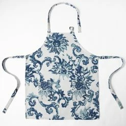 Cheap ⭐ Exclusive Fabrics Indonesian Printed Cotton Apron - 27 X 34 Indonesian Blue ❤️ -Exclusive Fabrics SHOP Exclusive Fabrics Indonesian Printed Cotton Apron 3