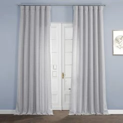 Cheapest ⌛ Exclusive Fabrics Italian Faux Linen Curtain (1 Panel) Empire Green ✨ -Exclusive Fabrics SHOP Exclusive Fabrics Italian Faux Linen Curtain 281 Panel29 4