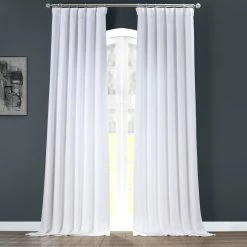 Cheapest ⌛ Exclusive Fabrics Italian Faux Linen Curtain (1 Panel) Empire Green ✨ -Exclusive Fabrics SHOP Exclusive Fabrics Italian Faux Linen Curtain 3