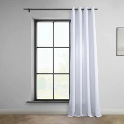 Promo ✔️ Exclusive Fabrics Italian Faux Linen Grommet Curtain (1 Panel) Taupe Grey 🎁 -Exclusive Fabrics SHOP Exclusive Fabrics Italian Faux Linen Grommet Curtain 281 Panel29 4