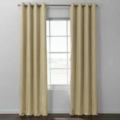 Buy 😍 Exclusive Fabrics Italian Textured Faux Linen Hotel Blackout Grommet Curtain (1 Panel) White 💯 -Exclusive Fabrics SHOP Exclusive Fabrics Italian Textured Faux Linen Hotel Blackout Grommet Curtain 2da8e968 76b4 4a89 a14e 1dbcc327e6d6