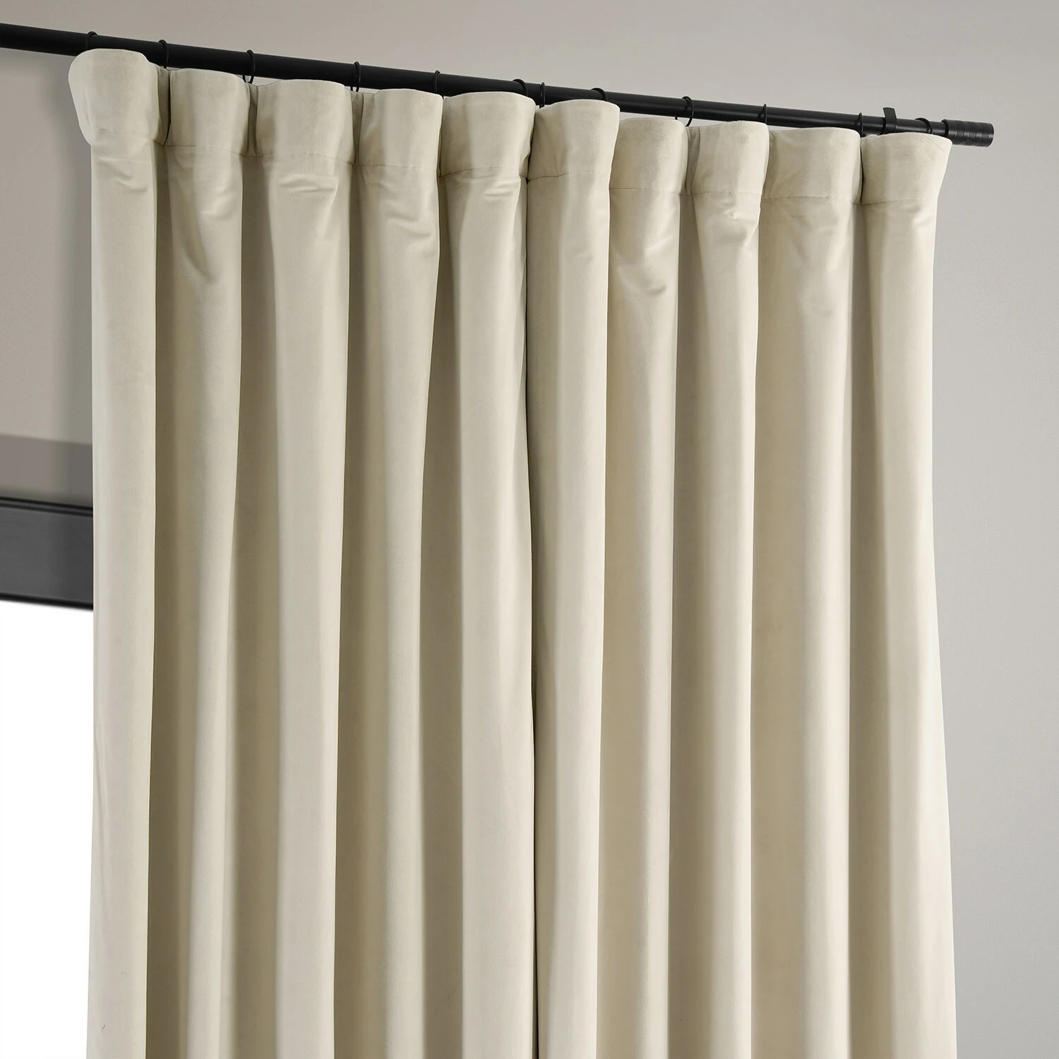 Buy ๐ฏ Exclusive Fabrics Ivory Velvet Blackout Extra Wide Curtain (1 Panel) โ 5 Buy ๐ฏ Exclusive Fabrics Ivory Velvet Blackout Extra Wide Curtain (1 Panel) โ - Image 3