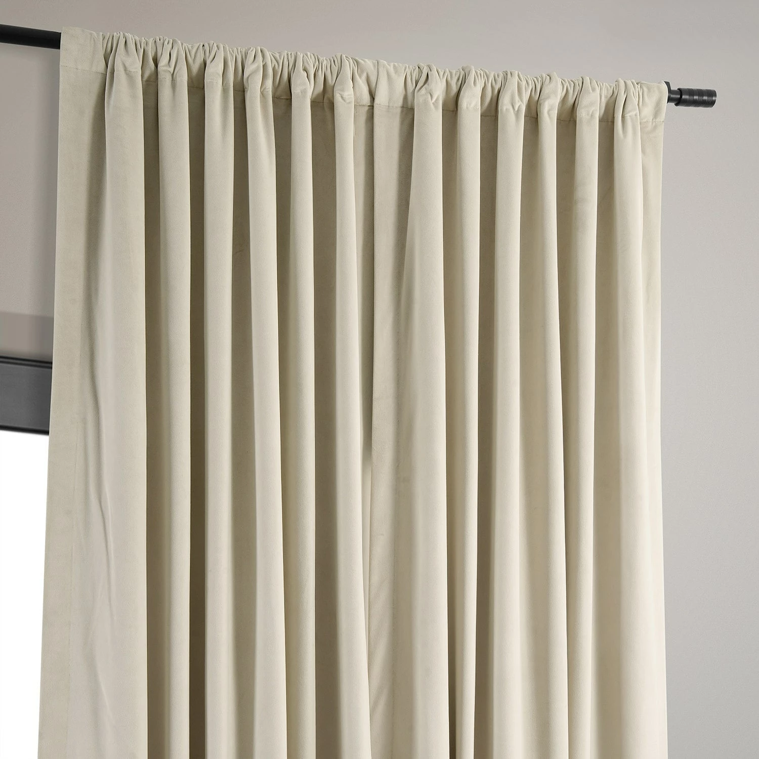 Buy ๐ฏ Exclusive Fabrics Ivory Velvet Blackout Extra Wide Curtain (1 Panel) โ 6 Buy ๐ฏ Exclusive Fabrics Ivory Velvet Blackout Extra Wide Curtain (1 Panel) โ - Image 4