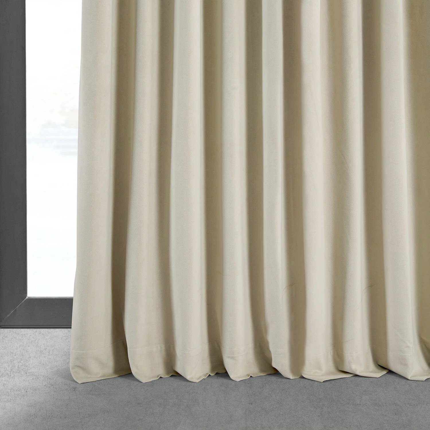 Buy ๐ฏ Exclusive Fabrics Ivory Velvet Blackout Extra Wide Curtain (1 Panel) โ 8 Buy ๐ฏ Exclusive Fabrics Ivory Velvet Blackout Extra Wide Curtain (1 Panel) โ - Image 6
