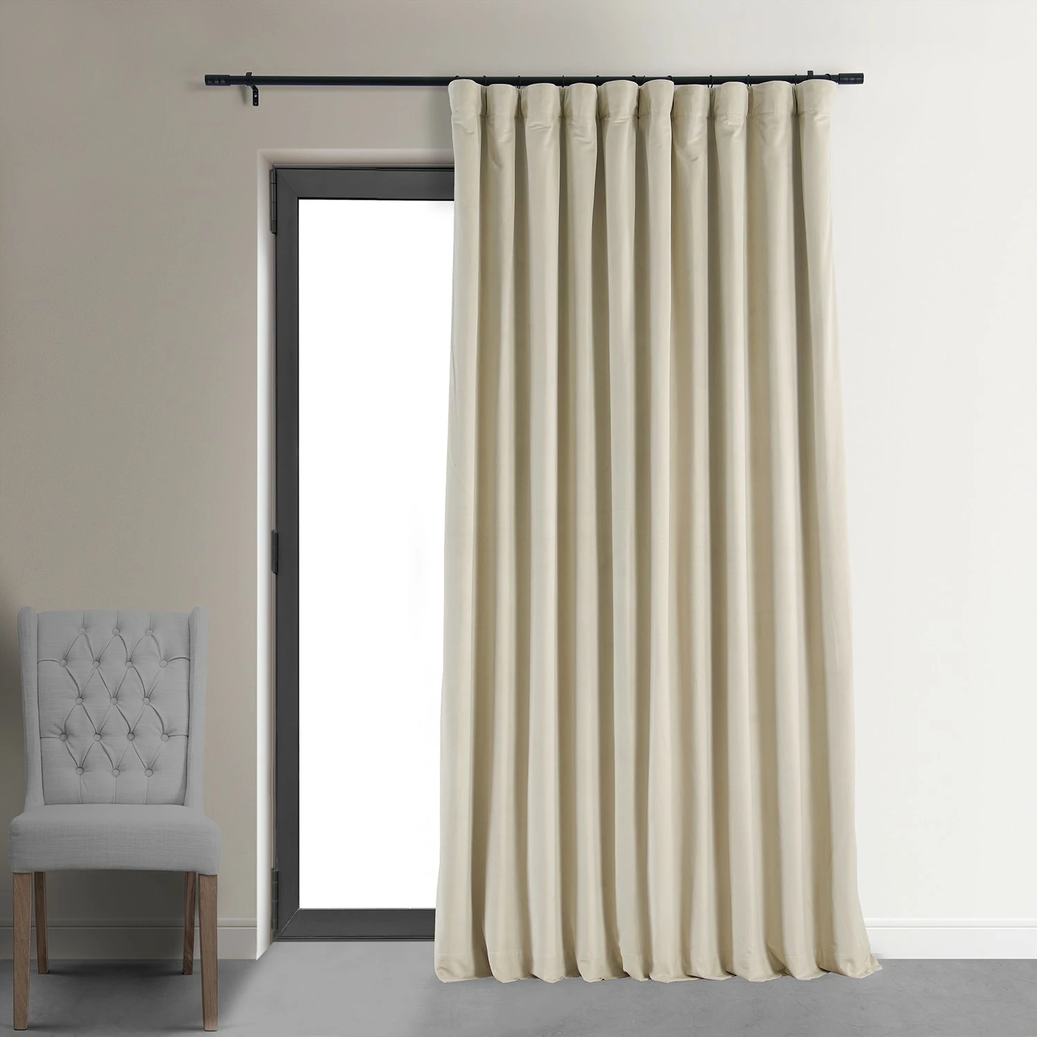 Buy ๐ฏ Exclusive Fabrics Ivory Velvet Blackout Extra Wide Curtain (1 Panel) โ 3 Buy ๐ฏ Exclusive Fabrics Ivory Velvet Blackout Extra Wide Curtain (1 Panel) โ