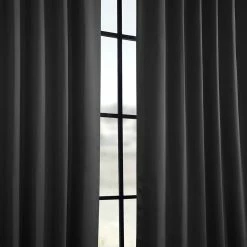 Cheap 🎁 Exclusive Fabrics Jet Black Blackout Curtain Panel Pair (2 Panels) 🎁 -Exclusive Fabrics SHOP Exclusive Fabrics Jet Black Blackout Curtain Panel Pair 07057084 7b8d 44e4 9264 772aa042e0c1
