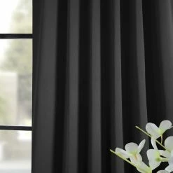 Cheap 🎁 Exclusive Fabrics Jet Black Blackout Curtain Panel Pair (2 Panels) 🎁 -Exclusive Fabrics SHOP Exclusive Fabrics Jet Black Blackout Curtain Panel Pair 96ce9550 bab7 493d b7ec adf811cb6bd7