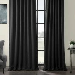 Cheap 🎁 Exclusive Fabrics Jet Black Blackout Curtain Panel Pair (2 Panels) 🎁 -Exclusive Fabrics SHOP Exclusive Fabrics Jet Black Blackout Curtain Panel Pair c98e8666 b8e4 49da b7e6 6a9358f75446