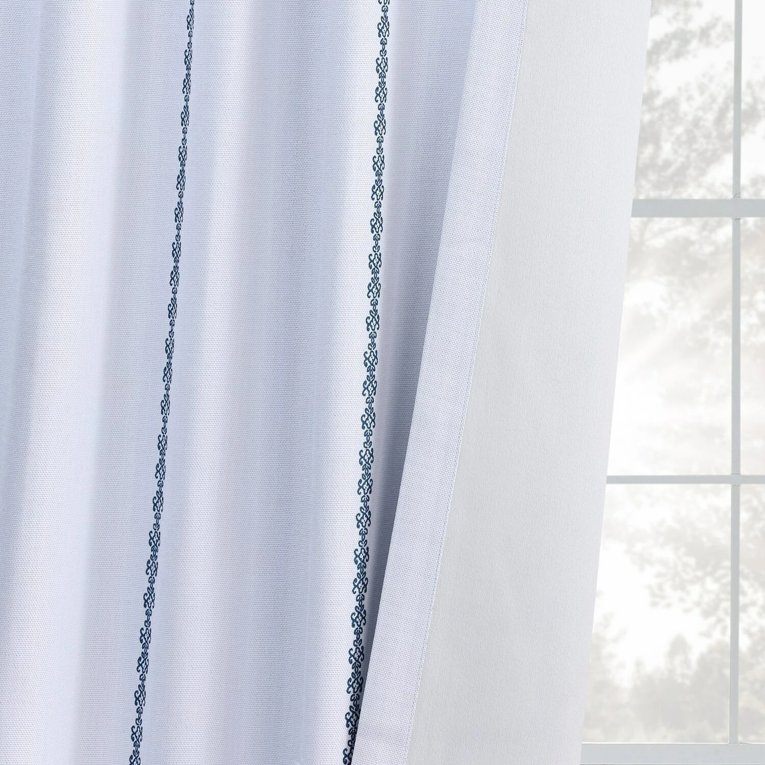 Hot Sale ๐งจ Exclusive Fabrics Karachi Navy Printed Linen Textured Room Darkening Curtain (1 Panel) ๐ฅ 11 Hot Sale ๐งจ Exclusive Fabrics Karachi Navy Printed Linen Textured Room Darkening Curtain (1 Panel) ๐ฅ - Image 9