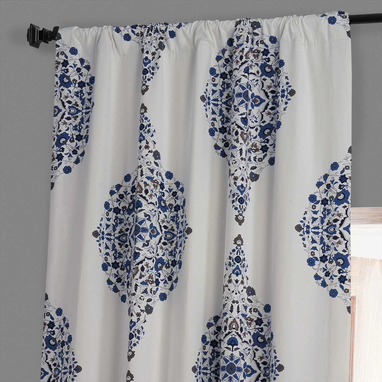 Top 10 ⌛ Exclusive Fabrics Kerala Printed Cotton Hotel Blackout Curtain (1 Panel) Kerala Blue ❤️ 5 Top 10 ⌛ Exclusive Fabrics Kerala Printed Cotton Hotel Blackout Curtain (1 Panel) Kerala Blue ❤️ - Image 3
