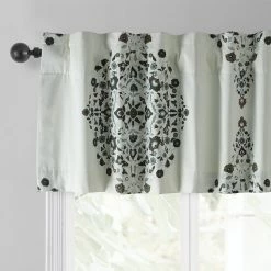 Best Pirce ✔️ Exclusive Fabrics Kerala Printed Cotton Window Valance - 50 X 19 Kerala Gold 🎁 -Exclusive Fabrics SHOP Exclusive Fabrics Kerala Printed Cotton Window Valance 4