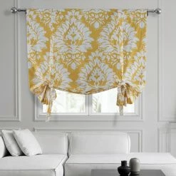 Best Sale 🤩 Exclusive Fabrics Lacuna Printed Cotton Tie-Up Window Shade - 46 X 63 🎉