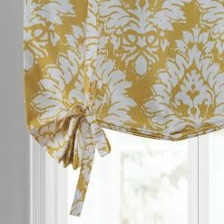 Best Sale 🤩 Exclusive Fabrics Lacuna Printed Cotton Tie-Up Window Shade - 46 X 63 🎉 -Exclusive Fabrics SHOP Exclusive Fabrics Lacuna Printed Cotton Tie Up Window Shade 3