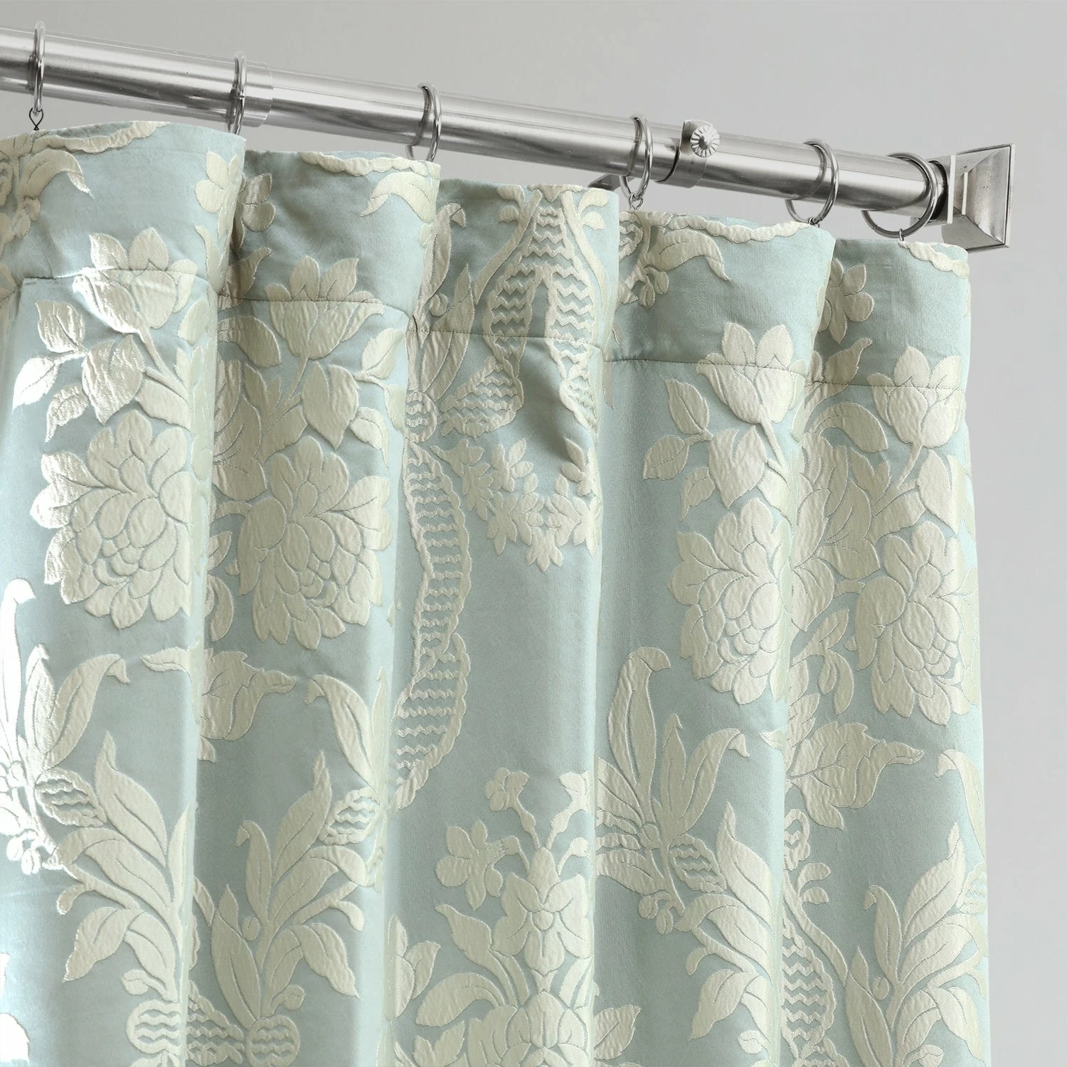 Buy ⭐ Exclusive Fabrics Magdelena Faux Silk Jacquard Curtain (1 Panel) Magdelena Blue/steel ✔️ 13 Buy ⭐ Exclusive Fabrics Magdelena Faux Silk Jacquard Curtain (1 Panel) Magdelena Blue/steel ✔️ - Image 11