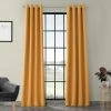Coupon ⌛ Exclusive Fabrics Marigold Grommet Blackout Thermal Curtain Panel Pair (2 Panels) 🧨