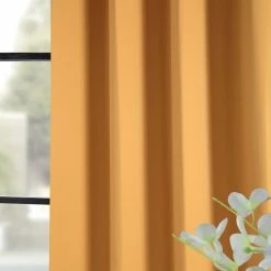 Coupon ⌛ Exclusive Fabrics Marigold Grommet Blackout Thermal Curtain Panel Pair (2 Panels) 🧨 -Exclusive Fabrics SHOP Exclusive Fabrics Marigold Grommet Blackout Thermal Curtain Panel Pair f83a7c21 20ae 47e1 8f1c ce224a80280d