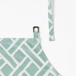 New 🥰 Exclusive Fabrics Martinique Printed Cotton Apron - 27 X 34 Martinique Blue 🎁 28 New 🥰 Exclusive Fabrics Martinique Printed Cotton Apron - 27 X 34 Martinique Blue 🎁 -Exclusive Fabrics SHOP Exclusive Fabrics Martinique Printed Cotton Apron 11