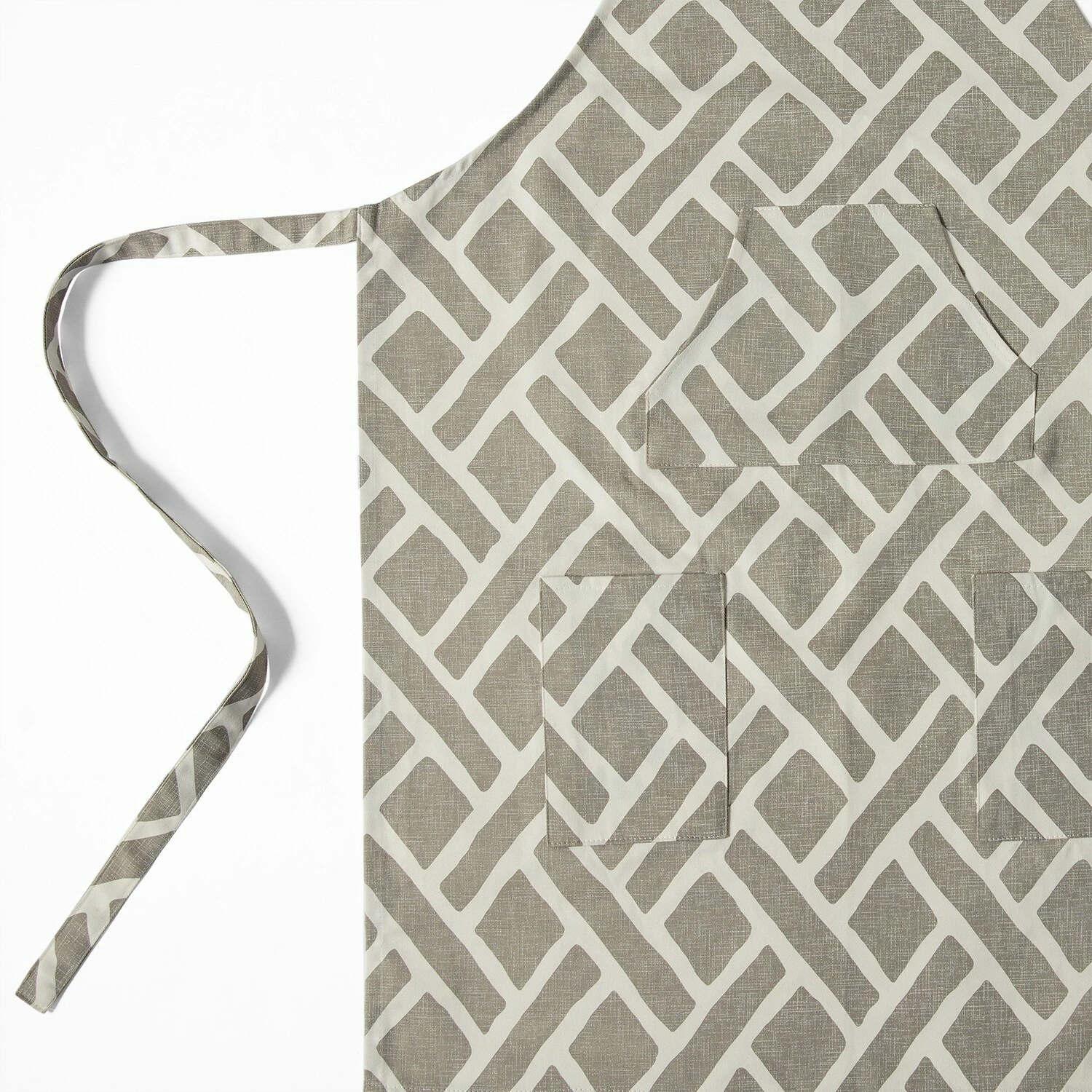 New 🥰 Exclusive Fabrics Martinique Printed Cotton Apron - 27 X 34 Martinique Blue 🎁 11 New 🥰 Exclusive Fabrics Martinique Printed Cotton Apron - 27 X 34 Martinique Blue 🎁 - Image 9