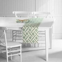 Flash Sale ✨ Exclusive Fabrics Martinique Printed Cotton Table Runner & Placemats Martinique Grey ✨ -Exclusive Fabrics SHOP Exclusive Fabrics Martinique Printed Cotton Table Runner 26 Placemats 10