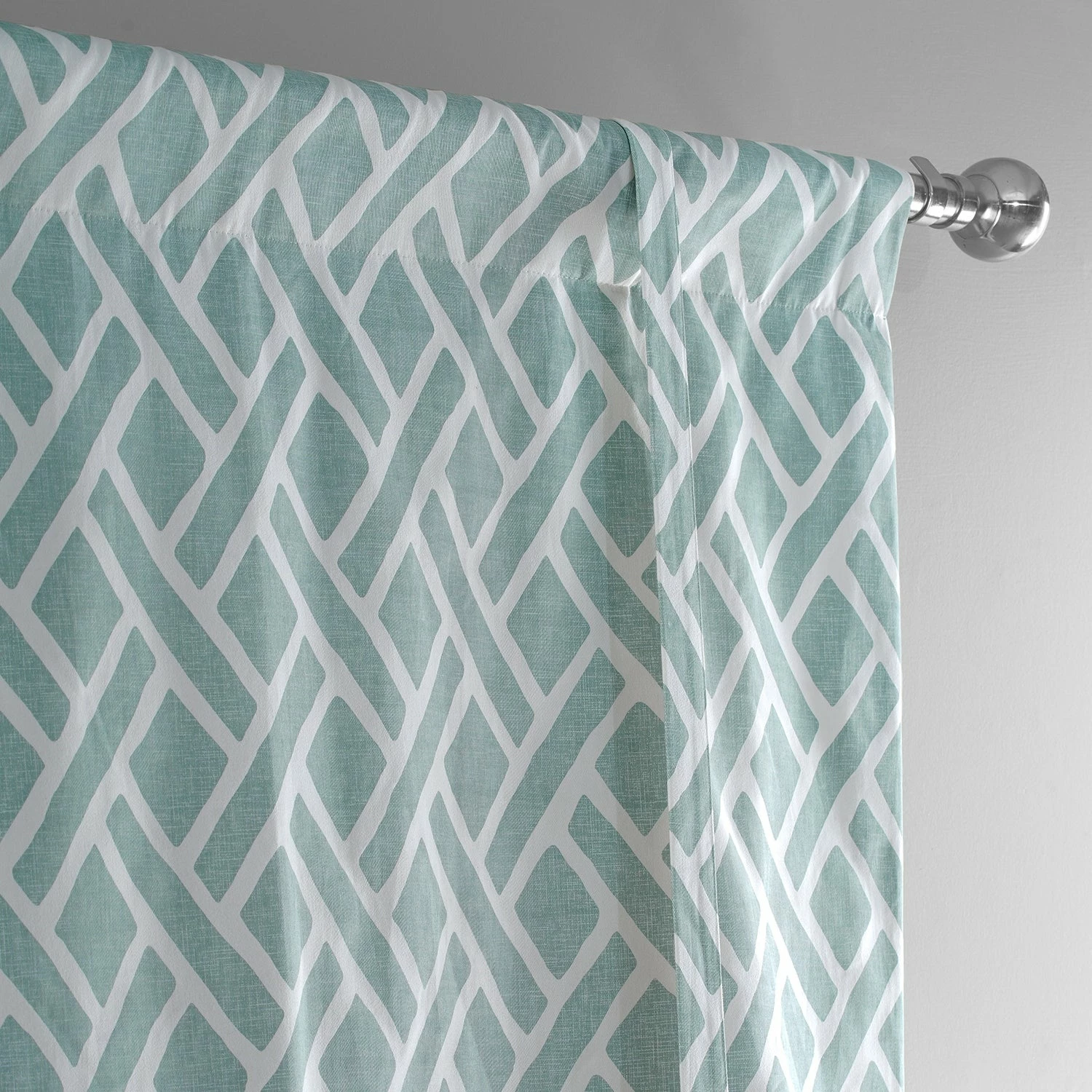 Outlet ๐ Exclusive Fabrics Martinique Printed Cotton Tie-Up Window Shade - 46 X 63 Martinique Aqua ๐ 11 Outlet ๐ Exclusive Fabrics Martinique Printed Cotton Tie-Up Window Shade - 46 X 63 Martinique Aqua ๐ - Image 9