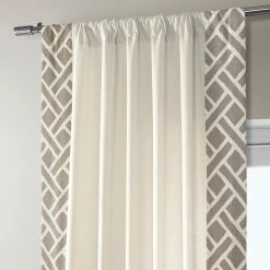Best reviews of 🥰 Exclusive Fabrics Martinique Solid Cotton Bordered Curtain (1 Panel) Martinique Taupe 😍 -Exclusive Fabrics SHOP Exclusive Fabrics Martinique Solid Cotton Bordered Curtain 281 Panel29 4