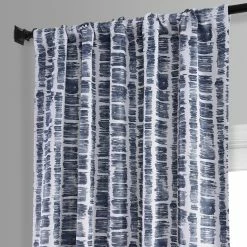 Best Pirce 👏 Exclusive Fabrics Matchstick Blackout Room Darkening Curtain Panel Pair (2 Panels) Matchstick Charcoal Black 😍 -Exclusive Fabrics SHOP Exclusive Fabrics Matchstick Blackout Room Darkening Curtain Panel Pair 11