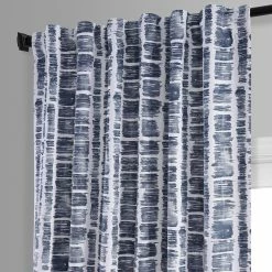 Best Pirce 👏 Exclusive Fabrics Matchstick Blackout Room Darkening Curtain Panel Pair (2 Panels) Matchstick Charcoal Black 😍 -Exclusive Fabrics SHOP Exclusive Fabrics Matchstick Blackout Room Darkening Curtain Panel Pair 13
