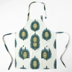 Discount 🎁 Exclusive Fabrics Mayan Printed Cotton Apron - 27 X 34 Mayan Gold ❤️ -Exclusive Fabrics SHOP Exclusive Fabrics Mayan Printed Cotton Apron 6