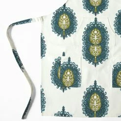 Discount 🎁 Exclusive Fabrics Mayan Printed Cotton Apron - 27 X 34 Mayan Gold ❤️ -Exclusive Fabrics SHOP Exclusive Fabrics Mayan Printed Cotton Apron 8
