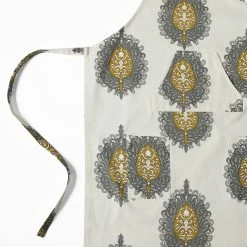 Discount 🎁 Exclusive Fabrics Mayan Printed Cotton Apron - 27 X 34 Mayan Gold ❤️ -Exclusive Fabrics SHOP Exclusive Fabrics Mayan Printed Cotton Apron 9