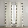 Promo ⭐ Exclusive Fabrics Mayan Solid Cotton Bordered Curtain (1 Panel) Mayan Gold 🌟