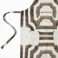 Hot Sale 🎉 Exclusive Fabrics Mecca Printed Cotton Apron - 27 X 34 Mecca Brown ⭐ -Exclusive Fabrics SHOP Exclusive Fabrics Mecca Printed Cotton Apron 4