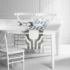 Best Sale 🔥 Exclusive Fabrics Mecca Printed Cotton Table Runner & Placemats Mecca Brown 💯 -Exclusive Fabrics SHOP Exclusive Fabrics Mecca Printed Cotton Table Runner 26 Placemats 7