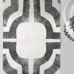 Best Sale 🔥 Exclusive Fabrics Mecca Printed Cotton Table Runner & Placemats Mecca Brown 💯 -Exclusive Fabrics SHOP Exclusive Fabrics Mecca Printed Cotton Table Runner 26 Placemats 9