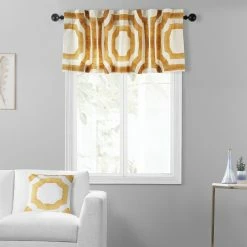 Best deal 🥰 Exclusive Fabrics Mecca Printed Cotton Window Valance - 50 X 19 Mecca Brown 🛒 -Exclusive Fabrics SHOP Exclusive Fabrics Mecca Printed Cotton Window Valance 3