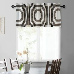 Best deal 🥰 Exclusive Fabrics Mecca Printed Cotton Window Valance - 50 X 19 Mecca Brown 🛒 -Exclusive Fabrics SHOP Exclusive Fabrics Mecca Printed Cotton Window Valance 8