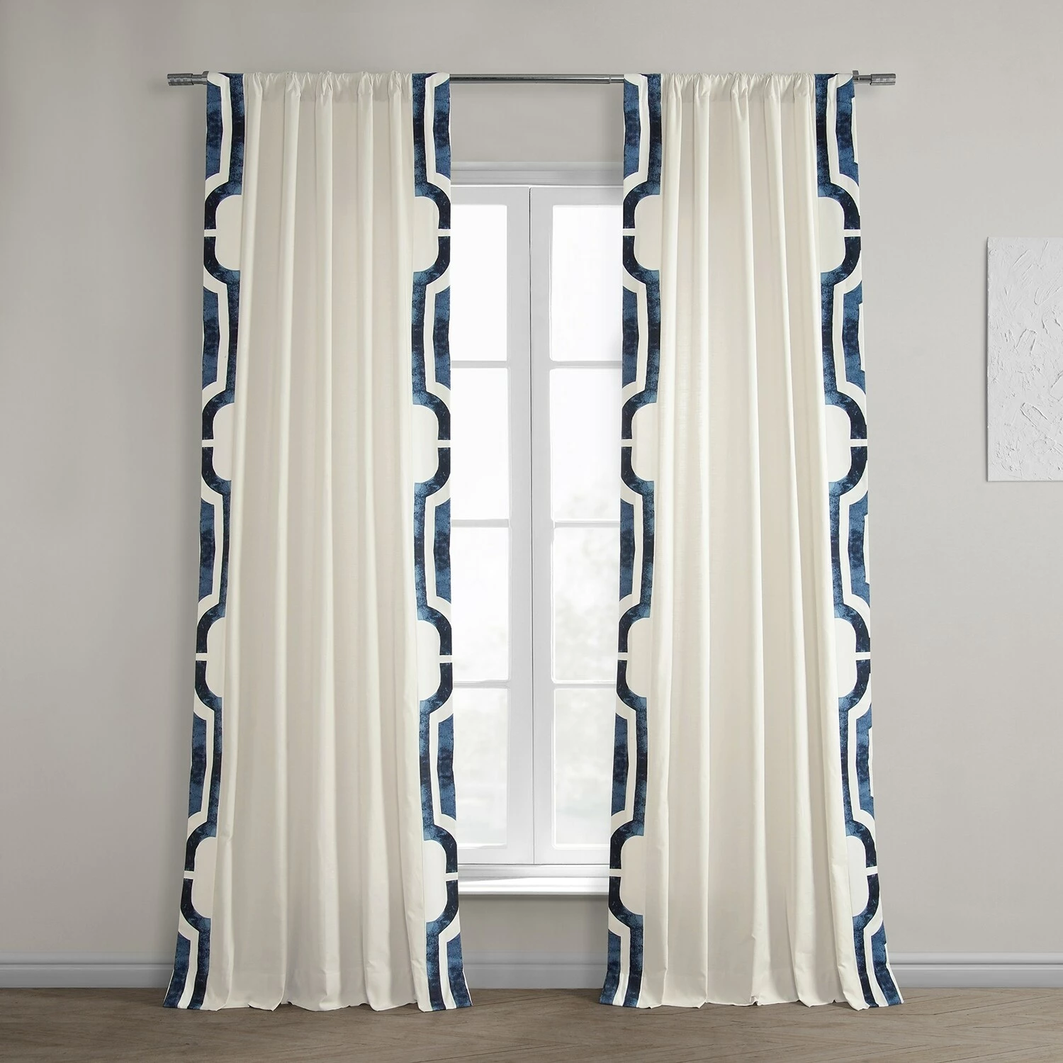 Best Pirce 👏 Exclusive Fabrics Mecca Solid Cotton Bordered Curtain (1 Panel) Mecca Grey 😀 15 Best Pirce 👏 Exclusive Fabrics Mecca Solid Cotton Bordered Curtain (1 Panel) Mecca Grey 😀 - Image 13